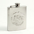 Stainless Fisherman Flask - 8 Oz.